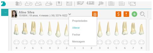 Atalho para cadastro de pacientes na Ficha Clínica