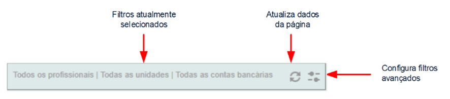 Opções de filtros Opções de filtros